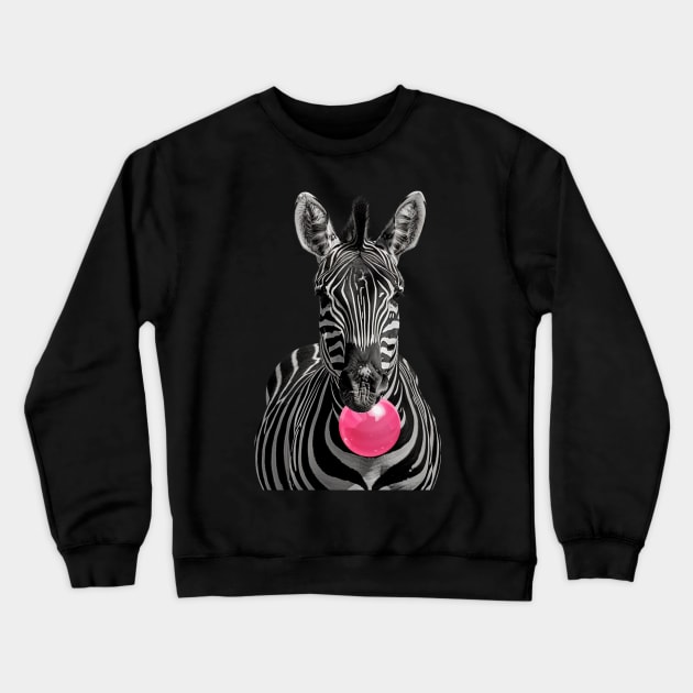 Zebra Captivating Camouflage Crewneck Sweatshirt by Infinity Painting